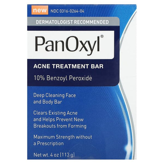 PanOxyl, Pain contre l'acné, 10 % de peroxyde de benzoyle, 113 g