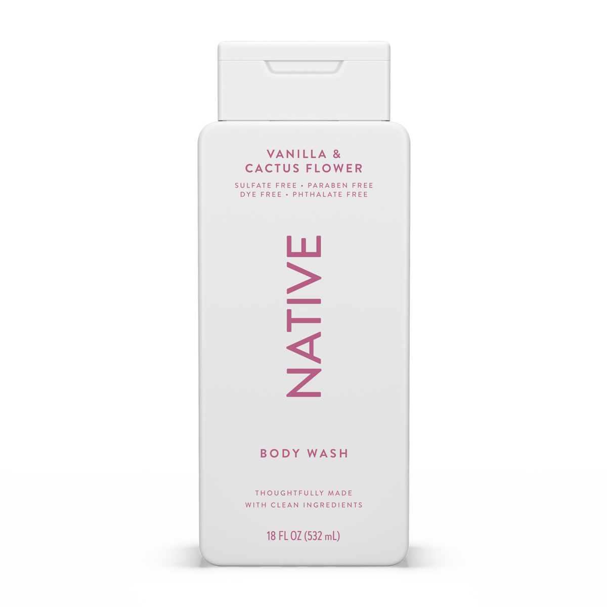 NATIVE Body Wash Vanilla and Cactus Flower