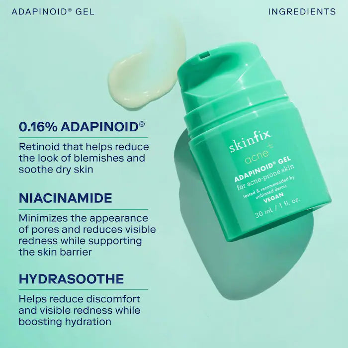 SKINFIX acne+ adapinoid Gel with Niacinamide + Squalane